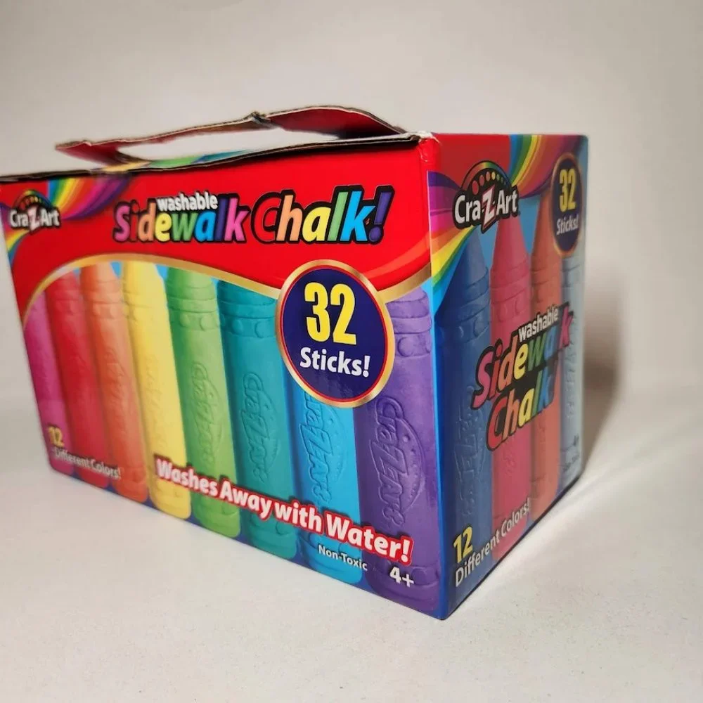 NEW Washable Sidewalk chalk 32 count school supplies preschool Montessori EASTER